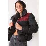 Dewberry Z6649 WOMEN'S COAT-BLACK-BURGUNDY | shoptok.hr