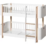 Oliver Furniture® krevet na kat mini+ low bunk bed 60x160 white/oak