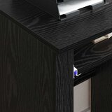  Stol s kotačićima Crni hrast 91 x 50 x 77 cm Konstruirano drvo | Eponuda.ba