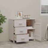 vidaXL Komoda bijela 90 x 40 x 80 cm od masivne borovine | shoptok.hr