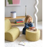 Wigiwama Zelen otroški tabure iz tkanine bouclé – | Shoptok.si