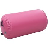  Gimnastički valjak na napuhavanje s crpkom 120 x 90 cm PVC rozi | shoptok.hr