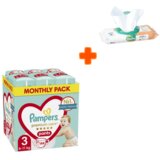 Pampers pelene premium pants, veličina 3, pakovanje od 144 komada + maramice harmonie neven, 44 komada cene