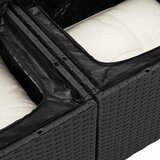  Sjedeća garnitura za vrt 14 pcs Crna i Krema poliratan | shoptok.hr