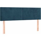  box spring s madracem LED tamnoplavi 140x190 cm baršun | shoptok.hr