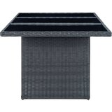  9-dijelni vrtni blagovaonski set od poliratana tamnosivi | shoptok.hr