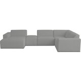 Scandic Siva kutna garnitura od bouclé tkanine (u obliku slova "U") Roxy – | shoptok.hr