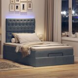 vidaXL Okvir kreveta s madracima tamnosivi 120x200 cm baršunasti | shoptok.hr