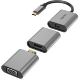 Hama 00200306 USB-C / Mini-DisplayPort / HDMI / VGA adapter [1x muški konektor USB-C™, muški konektor mini displayport, muški konektor HDMI - 1x ženski konektor mini displayport, Cijene