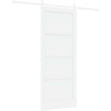  Klizna vrata ORKDAL 83 x 202 cm Masivna borovina Bijela | shoptok.hr
