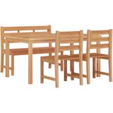  4-dijelni vrtni blagovaonski set od masivne tikovine | Eponuda.com