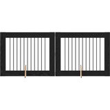  Vrata za pse s postoljem 2 pcs Crni hrast 100 x 80 cm | shoptok.hr