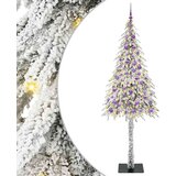 vidaXL Božično drevo med 300 LED z stojalom Bela 210 cm PE in jeklo | Shoptok.si
