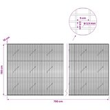  Gabion s žicom debljine 3,5 mm i mrežom 5x2,5 cm 700x10x150 cm | shoptok.hr