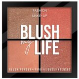 Fashion Make Up Rdečila & pudri Blush My Life Palette - 03 Rich Kostanjeva Cene