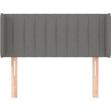  Uzglavlje s ušima tamnosivo 103x16x78/88 cm od tkanine | shoptok.hr