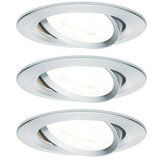 PAULMANN Ugradbena LED svjetiljka Nova (6,5 W, Aluminij, Topla bijela, 3 Kom.) Cijene