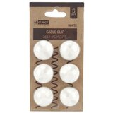 Levia Organizator kablov samolepilni bel 1/6 110580, (21576608) | Shoptok.si