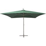 Viseći suncobran 300 x 300 cm s aluminijskim stupom zeleni | Eponuda.ba