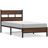  Okvir kreveta bez madraca smeđa boja hrasta 90 x 200 cm drveni | shoptok.hr