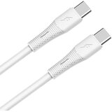 Avax Kabl CB3307 / USB-C to USB-C / 60W / 1.5 m / White Cene