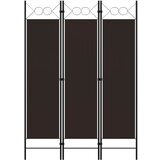vidaXL Sobna pregrada s 3 panela smeđa 120 x 180 cm Cijene