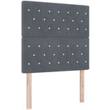 vidaXL vzglavje z kristalnim gumbom temno sivo 90 cm, vzglavje z kristalnim gumbom temno sivo 180 cm | Shoptok.si