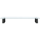  Za monitor crni 60x20x8 cm kaljeno staklo i metal | shoptok.hr