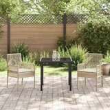  Vrtna stolica s jastukom 2 pcs Bež 55 x 53 x 85 cm poliratan | Eponuda.com