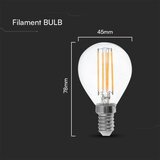  led sijalica filament P45 E14/6W/230V 4000K | Eponuda.com