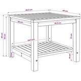  Stolić za kavu Prirodna 48 5 x 49 x 45 cm Čvrsto drvo akacije - Prirodna 48 5 x 49 x 45 cm | shoptok.hr