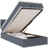  Otomanski okvir kreveta s madraca tamnosivi 90x190cm baršunasti | shoptok.hr