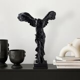 Atelier Del Sofa dekorativna figura nike, 28x40x18 cm, crna Cene