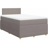  Krevet s oprugama i madracem smeđesivi 120 x 190 cm od tkanine | shoptok.hr