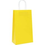  Papirnate vrećice 250 kom s ručkama žute 21x11x36 cm | shoptok.hr