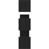  Zidne police 3 kom. Crni hrast 80x18x18 cm Konstruirano drvo | shoptok.hr