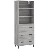 Maison Chic Visoka Komoda - Predalnik siva sonoma 69,5x34x180 cm inženirski les, (21719698) u
