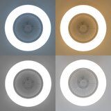  Brilagi - LED prigušiva svetiljka sa ventilatorom AURA LED/38W/230V bela + daljinski upravljač | Eponuda.com