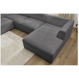 Bobochic Paris Tamno siva kutna garnitura od samta (s lijevim kutom/u obliku slova "U") Megeve – | shoptok.hr