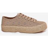 Lee Cooper Patterned Women's Platform Sneakers With Weaving | ePonuda.com