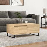 vidaXL Klubska mizica sonoma hrast 90x50x36,5 cm inženirski les | Shoptok.si