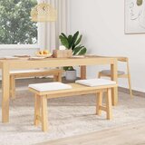  Jastučić za klupu 2 kom. Tkanina Bijela Dubina 35 cm | shoptok.hr