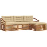  Set vanjskih sofa Prirodna i bež 245,5 x 162,5 x 73 cm | Eponuda.ba