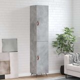 vidaXL Visoka komoda siva betona 34 5x34x180 cm od konstruiranog drva | shoptok.hr