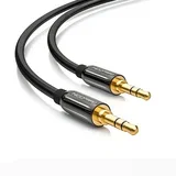 audio kabel (0.5m, 3.5mm muški na muški, crni)