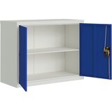 Ormarić za spise svjetlosivi i plavi 90 x 40 x 70 cm čelični | shoptok.hr