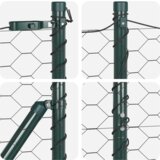 vidaXL hexagonalna ograja Siva 1,4x50 m Jeklena | Shoptok.si
