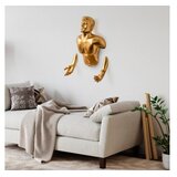 WALLXPERT Zidna dekoracija Čovjek izlazi iz zida, 50 x 20 x 80 cm, zlatne boje | Eponuda.ba