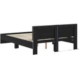  Krevetna konstrukcija Crni hrast 120 x 190 cm Konstruirano drvo | shoptok.hr