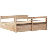  Okvir kreveta bez madraca 200 x 200 cm od masivne borovine | shoptok.hr